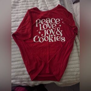 Old Navy Red Graphic Long Sleeve Shirt